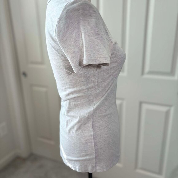 Women's Light Grey Banana Republic (in Rose Gold) Short-Sleeve Top - Picture 3 of 6